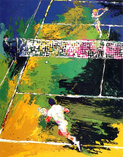 Leroy Neiman Blood Tennis